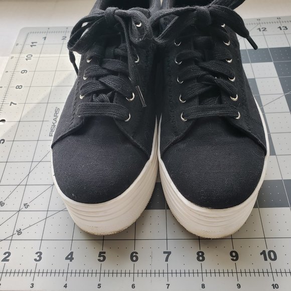Forever 21 Canvas Platform Sneakers Size 6 - Picture 7 of 7